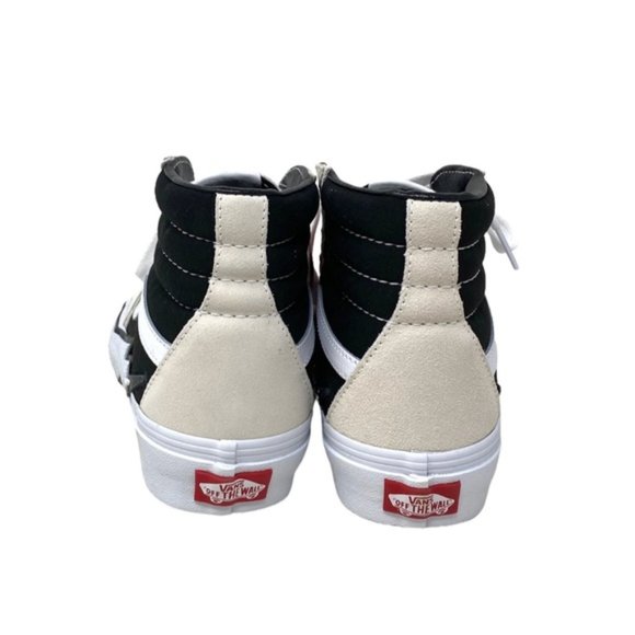 VANS Sk8-Hi Bolt Shoes Beige Black Women's Size Suede Sneakers Skate VN0A5JIVZHJ - Picture 3 of 9